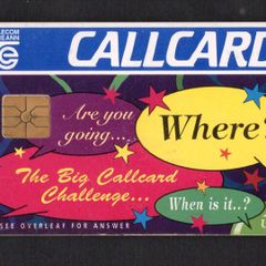 1996 Ireland 10 unit Callcard Collectors fair called "The Big Callcard Challenge" (Gemplus GEM1) Call Card Used. Telecom Eireann card number 1116