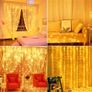 Curtain Fairy Lights Waterproof Curtain String Lights 3Mx2.8M, Curtain Window Fairy Lights, Remote Control, 280LED Light for Bedroom Outdoor Indoor Christmas Garden(Warm White) Image 2