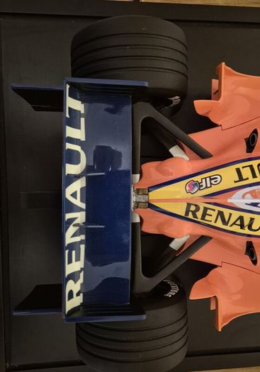 A 1:6 scale (32 inches long Formula 1 car) limited edition model of the 2007 Season ING Renault R27 F1 Team car