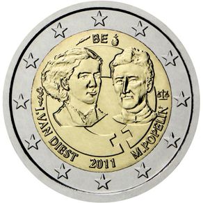 Belgium 2 Euro Commemorative Coin 2011 - International Women's Day. Uncirculated.