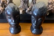 African Tribal Art Pair of Busts