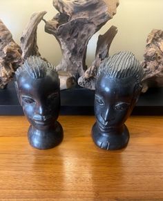 African Tribal Art Pair of Busts