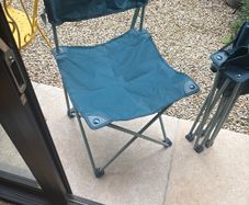 Foldable camping chairs x 2