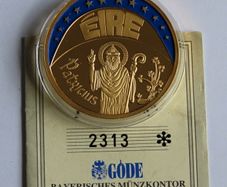 Ireland ECU  Saint Patrick 1993 Gold Plated