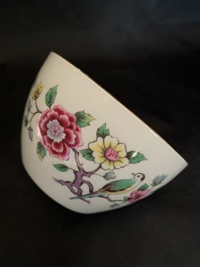 Vintage old Foley Chinese rose vase & bowl