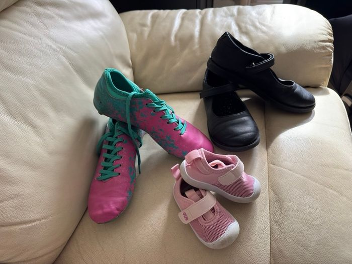 shoes, baby blankets