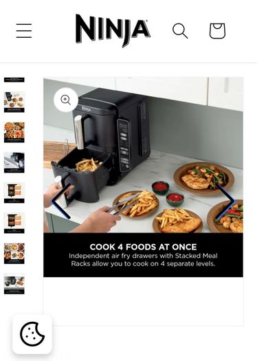 Ninja air fryer double Stack 7-5 litres black