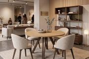 Marco Modern Extendable Round Dining Table 100-140