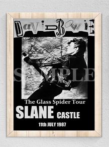 David Bowie concert poster Slane Castle Ireland 1987 A3 Size Replica