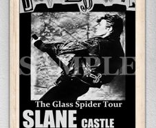 David Bowie concert poster Slane Castle Ireland 1987 A3 Size Replica