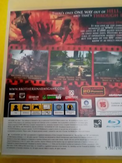 Brothers in Arms Hell s is Highway PlayStation 3 Ps3 Games Original