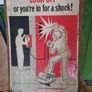 VERY RARE 1950s original Vintage Health and Safety poster. Image 5