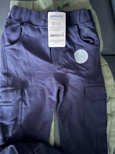 Joggers cargo bottoms digger applique Jojo Maman Bebe 4-5 y brand new