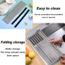 Stainless Steel Over Sink Drainer Rack, Foldable and Removable Drying Mat for Board, Fruit, Vegetables. Kitchen Organiser & Accessories for Sponge Holder Black 43 x 35 Image 5