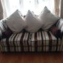 2 x 3 Seater & Leather Foot Stool Image 8
