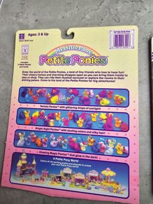 Backcard Petite Ponies HTF MLP G1