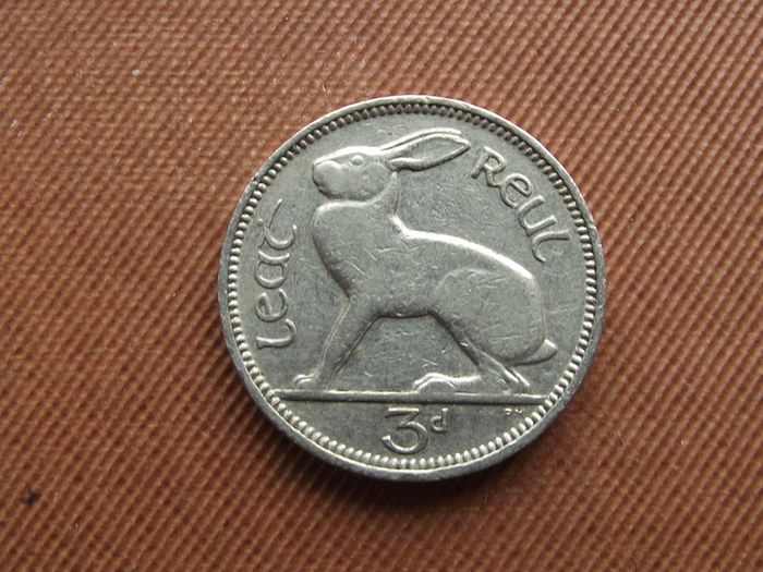 Irish Republic. 1940 Irish Three Pence