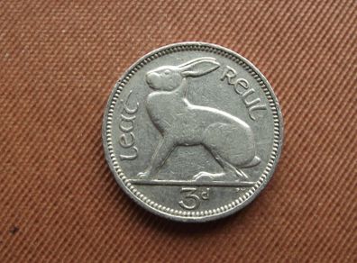 Irish Republic. 1940 Irish Three Pence