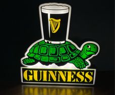 Guinness Retro Style Tortoise Lightbox