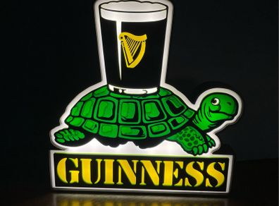 Guinness Retro Style Tortoise Lightbox