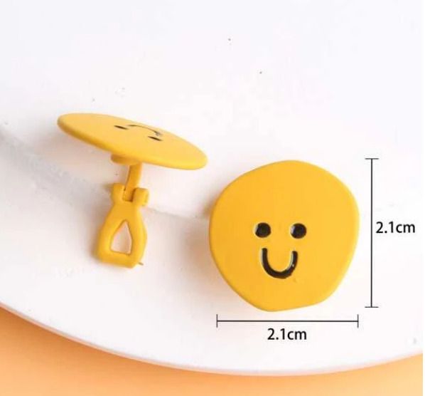 Yellow ear cuffs