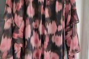 GEORGE khaki and pink print layered dress Sz 14 - Bnwt - Rrp 26 Sterling