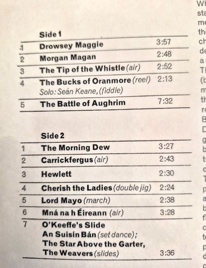 vinyl record  the chieftains