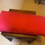 Laura Ashley Christmas Cushion - Red with duck feather filling Image 2