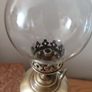 Antique  pair of Brass French oil lamps Image 5
