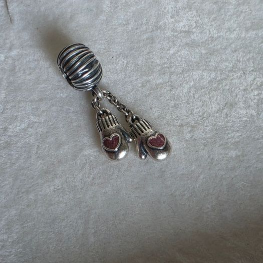 Genuine Pandora winter mittens dangle charm very good condition