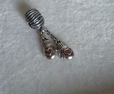 Genuine Pandora winter mittens dangle charm very good condition