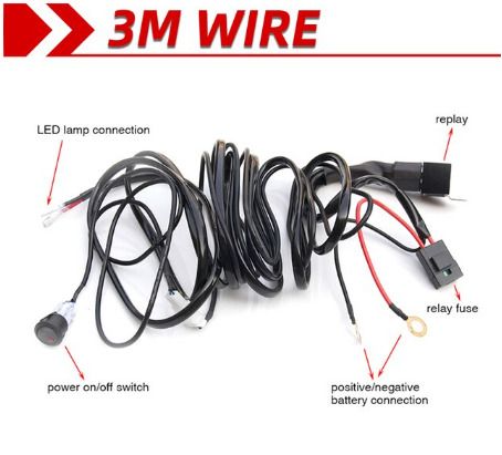BRAND NEW LED Worklight Bar 3M Waterproof Wire