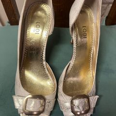 Lodi leather high heel sandals