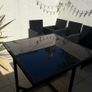 Outdoor Dinning Table Rattan Cube 4 seater Image 8