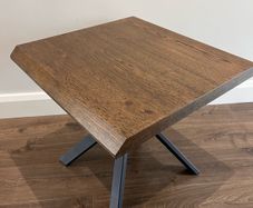 Arno Smoked Oak Square Side Table