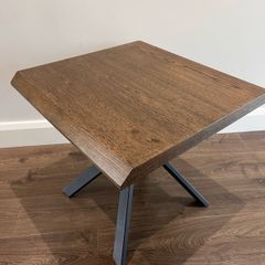 Arno Smoked Oak Square Side Table