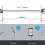 Metal Type C USB C Charger Cable for Galaxy S8 S9 S10 Plus A51 A71 A41 Huawei LG Image 2