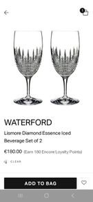 Waterford crystal glasses
