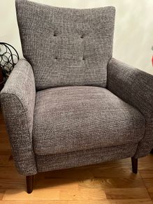 Recliner material chair