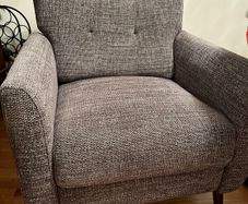 Recliner material chair