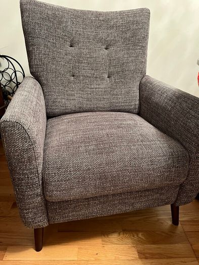 Recliner material chair