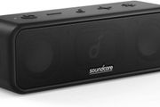 Soundcore 3 by Anker Soundcore, Bluetooth Speaker with Stereo Sound, Pure Titanium Diaphragm Drivers, 24H Playtime, IPX7 Waterproof, Bluetooth 5.0, PartyCast Technology, BassUp, App, Custom EQ