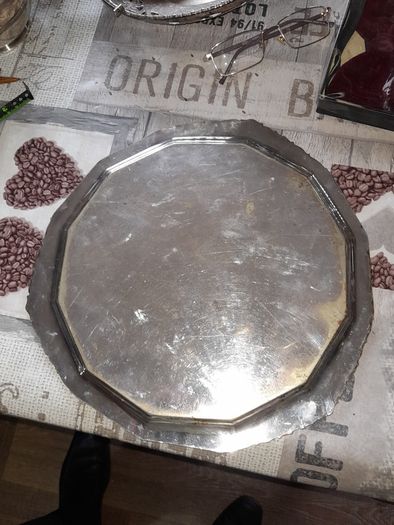 Large Old Silver Plated Serving Tray, Postage Available or Collection on all my items