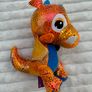 Drago The Baby Dragon Orange Shiny Paws Plush approx. 20cm. Used Please see pictures Image 4