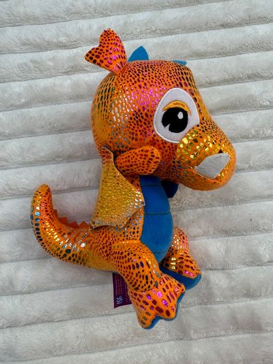 Drago The Baby Dragon Orange Shiny Paws Plush approx. 20cm. Used Please see pictures