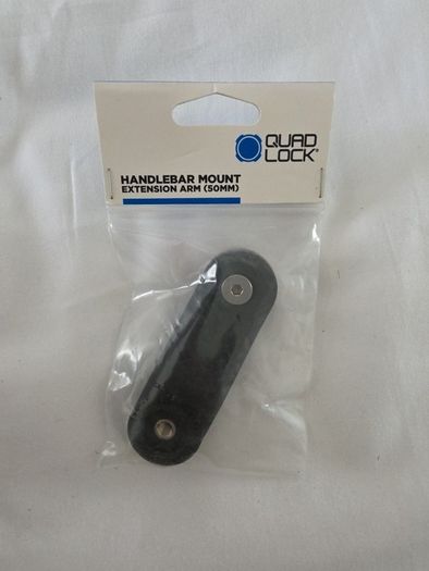 QuadLock - Handlebar Mount Extension Arm, Handlebar spacers, Locking Lever replacement, and Knuckle Adaptor.
