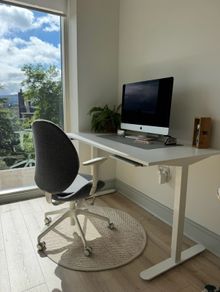 Jysk Standing Desk and IKEA office chair