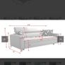 3 Seater Sofa bed Image 2