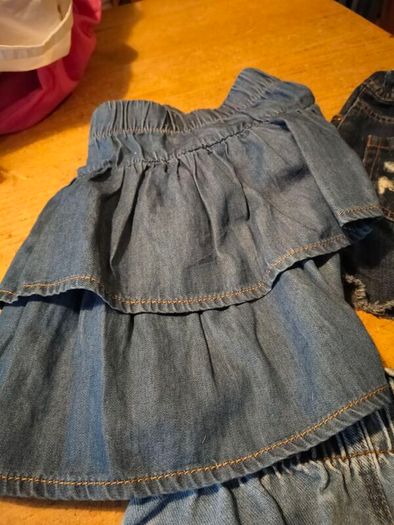 3 girls Denim Skirts.
