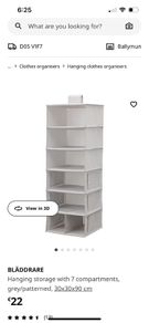 Hanging Storage for clothes